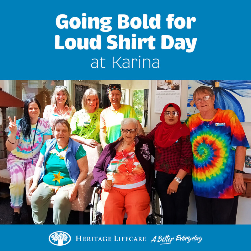 Going Bold for Loud Shirt Day at Karina