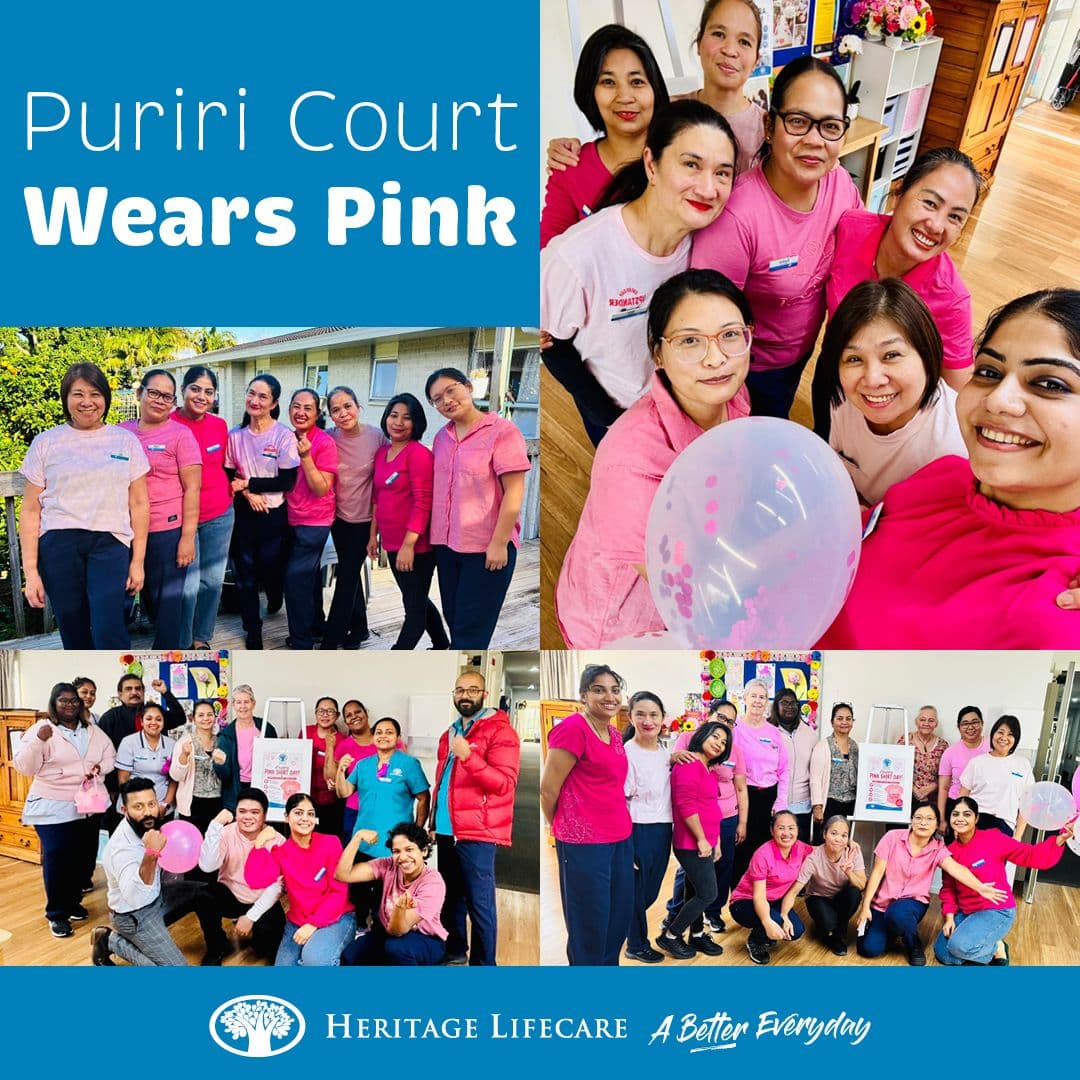 Puriri Court Wears Pink