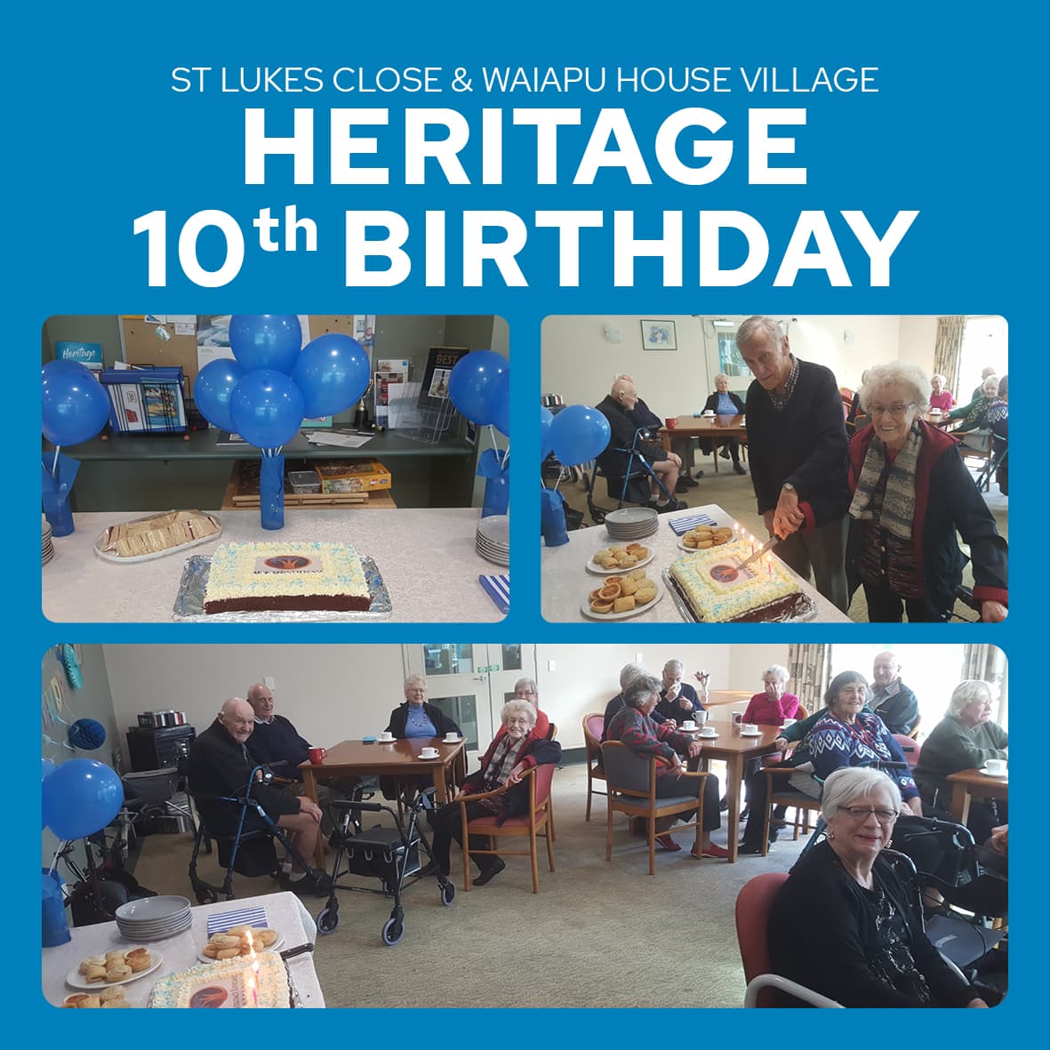 Waiapu House & St Lukes Close celebrate Heritage Lifecare's 10th birthday