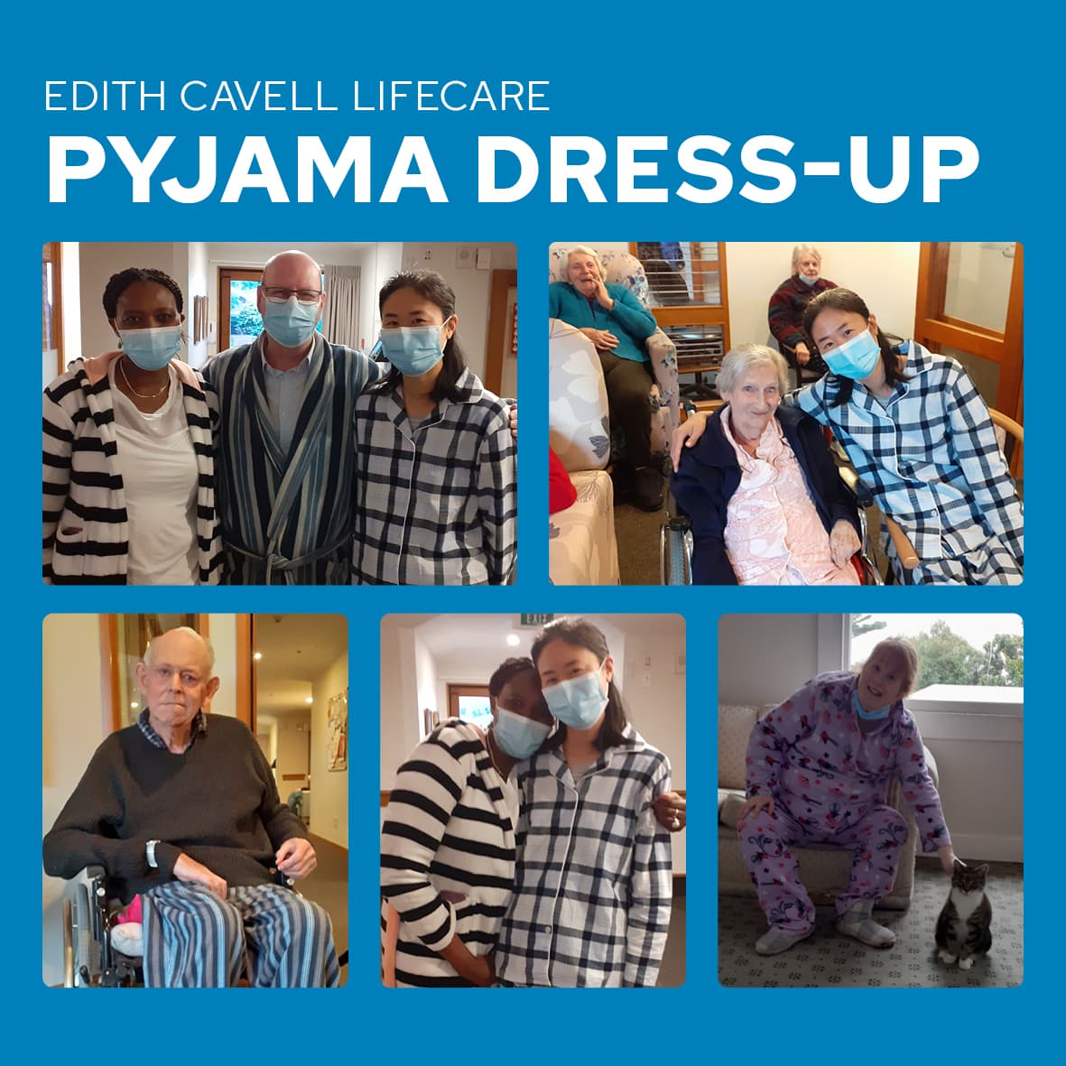 Pyjama dress-up day at Edith Cavell