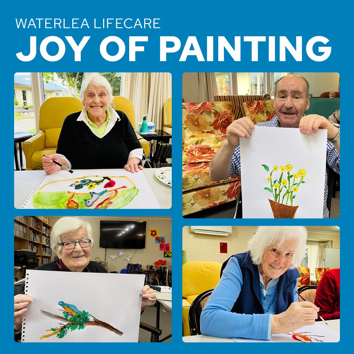 Painting day at Waterlea Lifecare