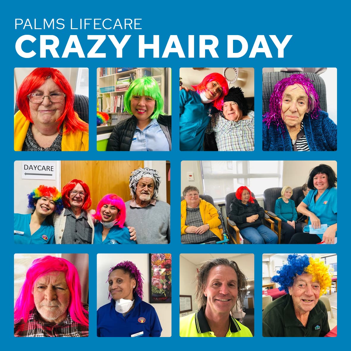 Palms Lifecare & Village celebrates Hair-itage Crazy Hair Day! 
