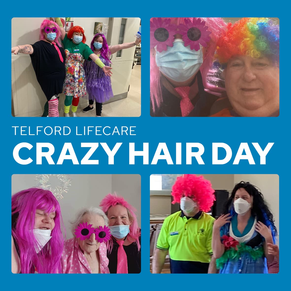 Telford Lifecare celebrate Crazy Hair-itage Day
